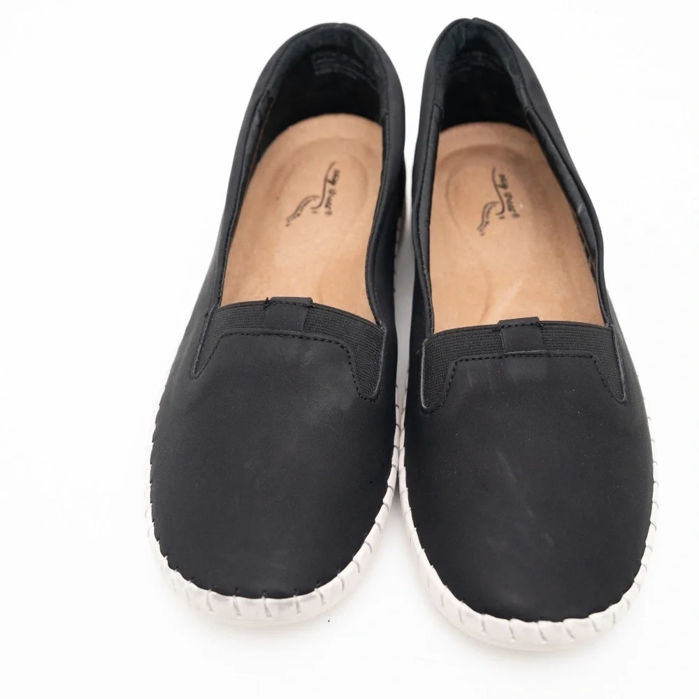 Easy Street - Belen‎ Black Slip-On Sneaker Size 9.5 NIB | Comfort Walking Shoe
